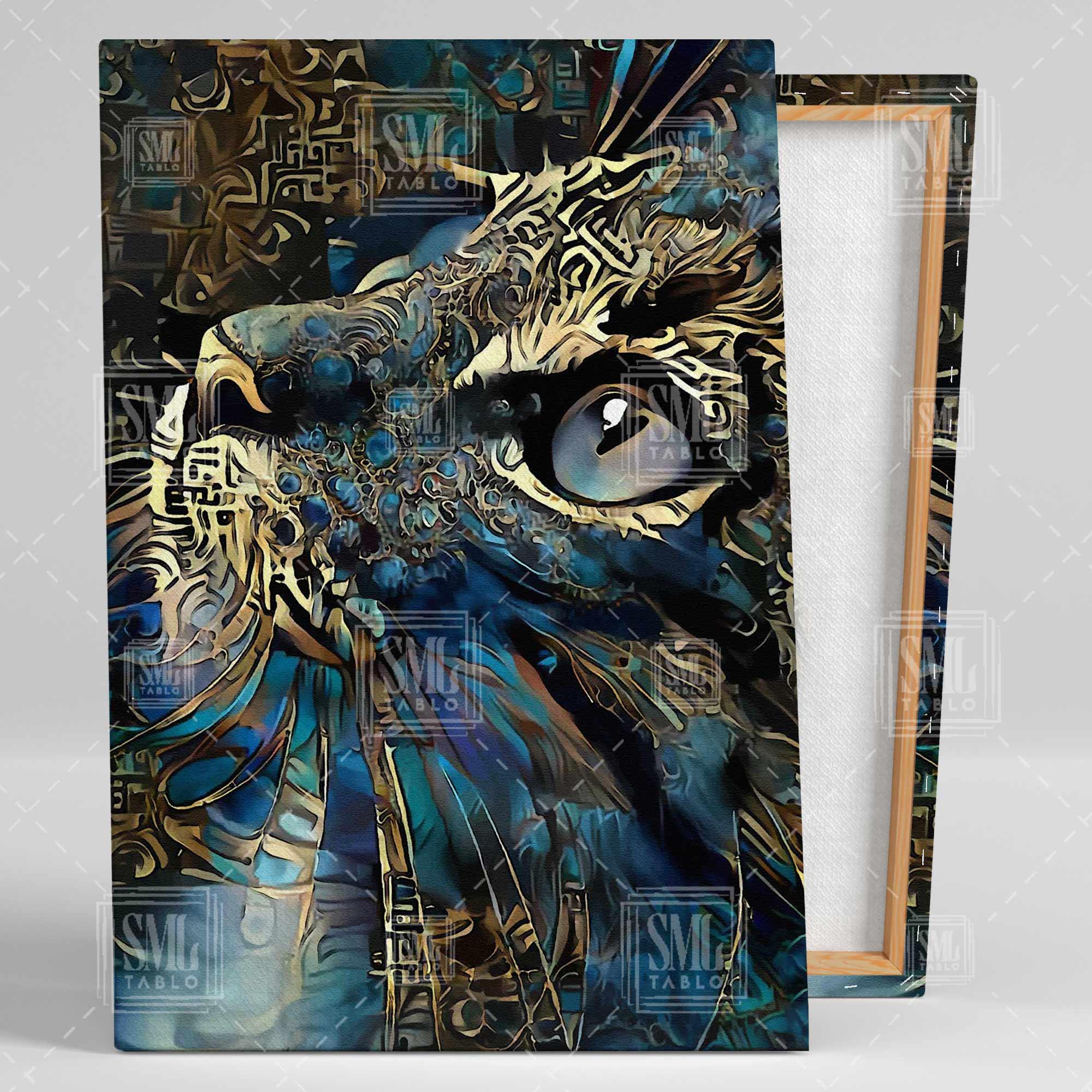 Altın Tüylü Kedi Modern Sanat Dekor Hayvan Dikey Kanvas Tablo Altın Tüylü Kedi Modern Sanat Dekor Hayvan Dikey Kanvas Tablo
