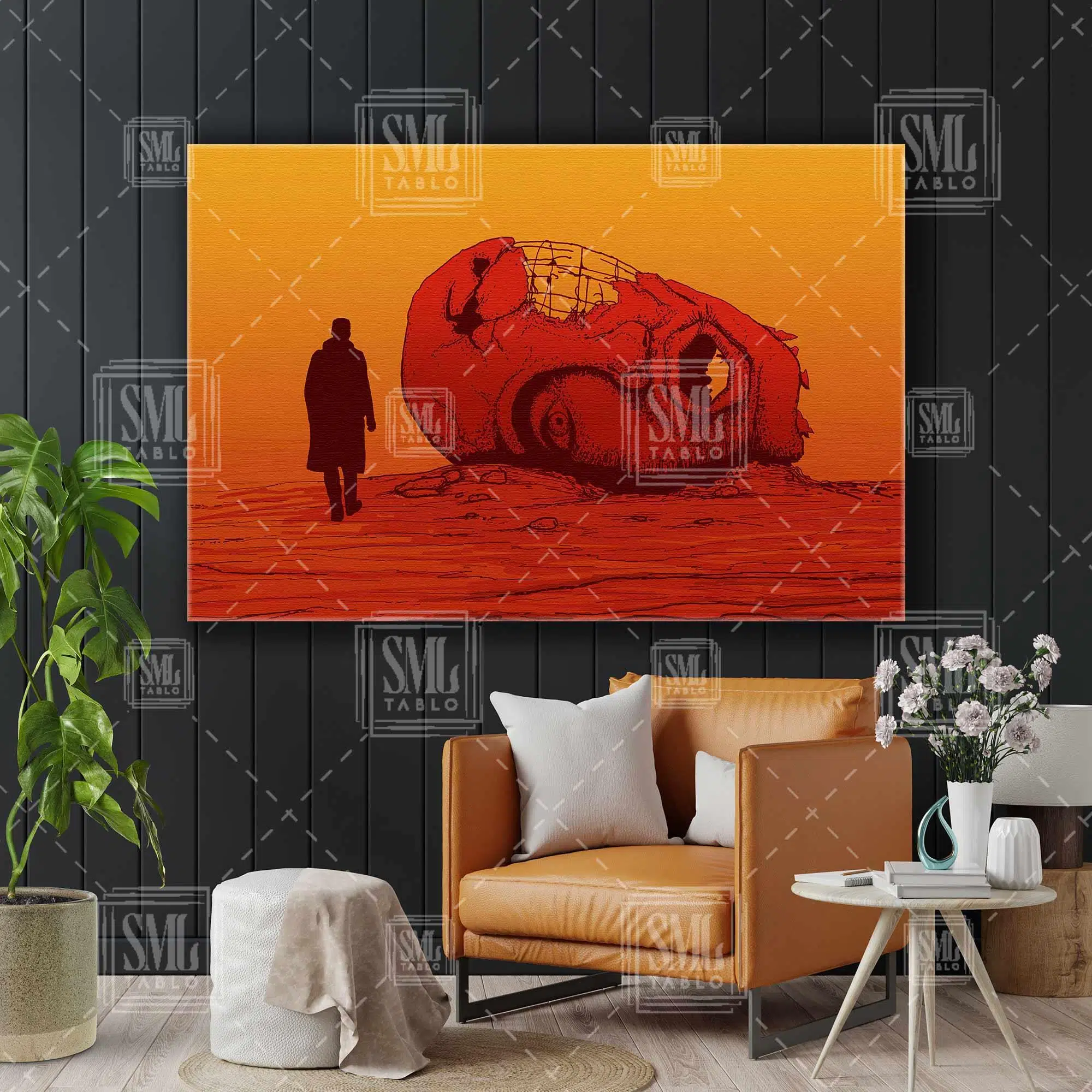 Bladerunner 2049 Filmi İlüstrasyon Yatay Kanvas Tablo