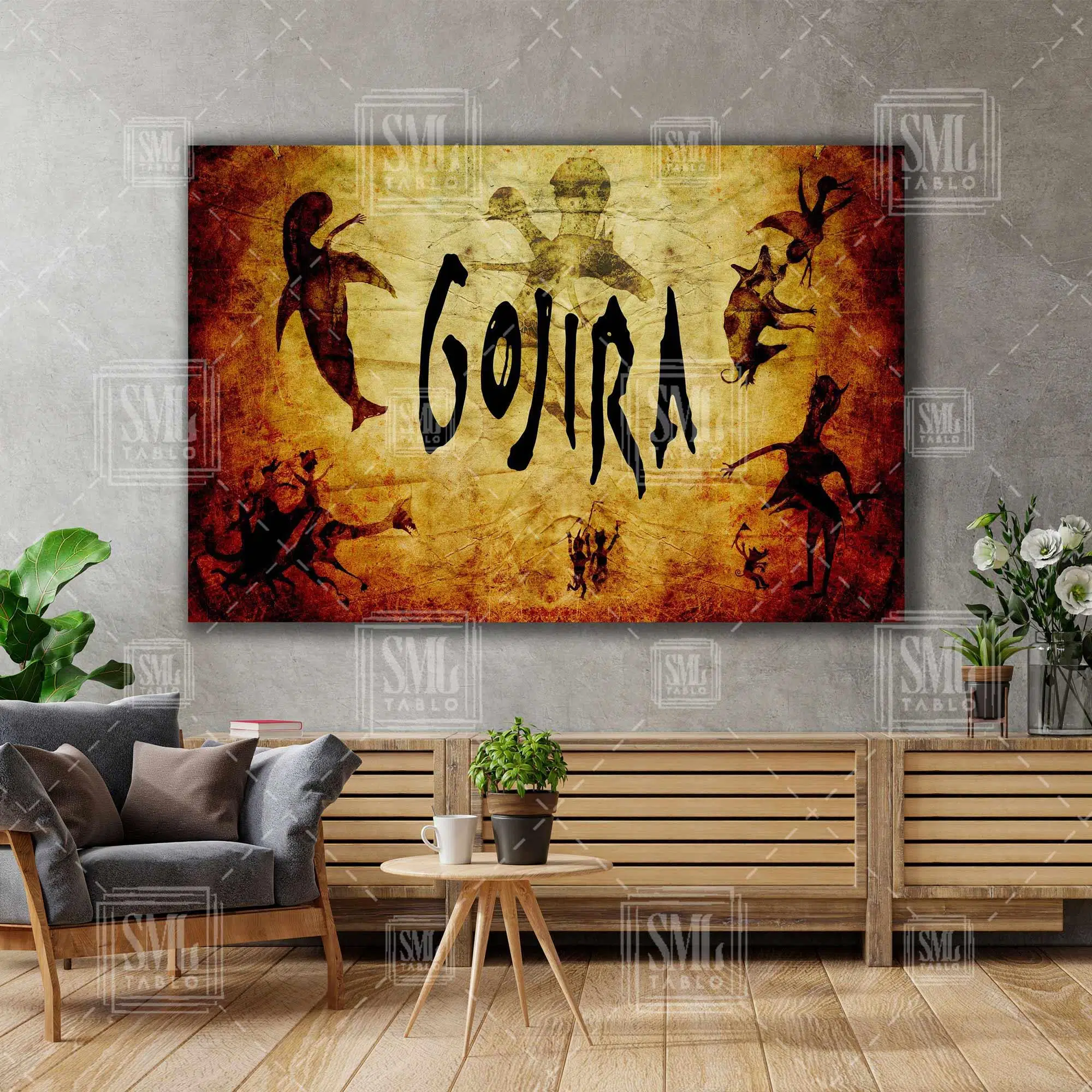 Gojıra Efsana Grup Metal Müzik Joe Duplantier Sanat Dekor Yatay Kanvas Tablo