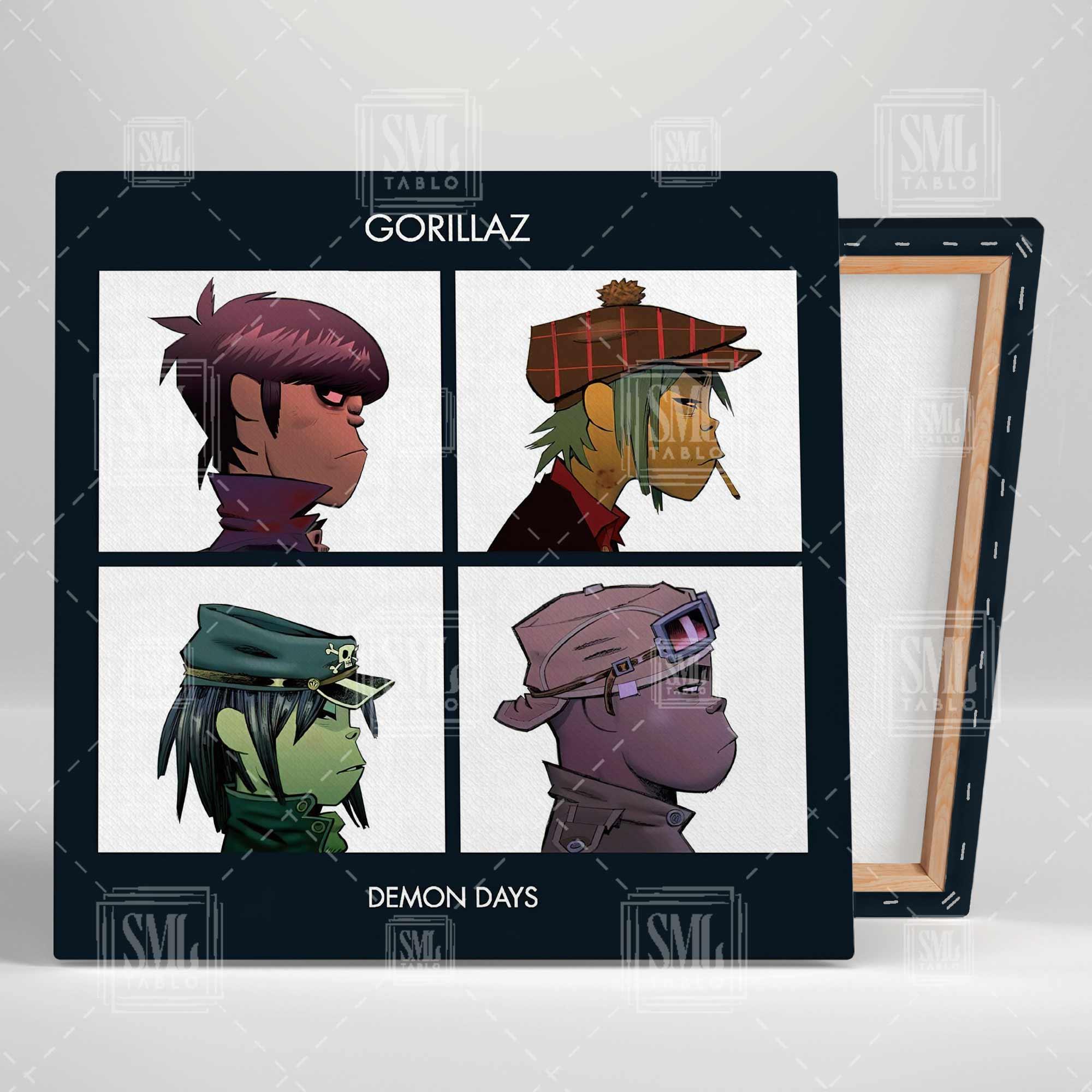 Gorillaz Demon Days Albüm Cover Kare Kanvas Tablo Gorillaz Demon Days Albüm Cover Kare Kanvas Tablo