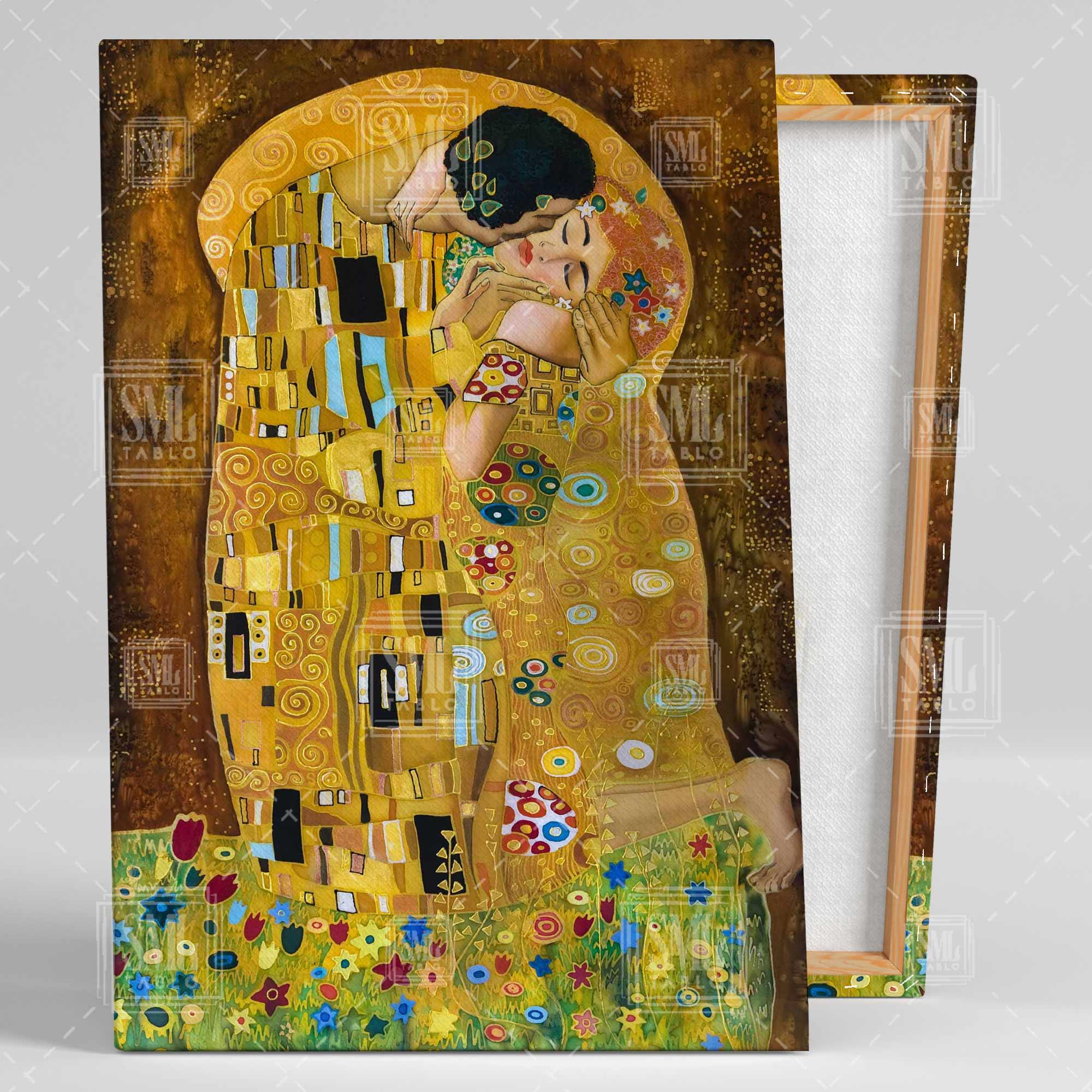 İlk Öpücük Tablosu Gustav Klimt The Kiss Dikey Kanvas Tablo İlk Öpücük Tablosu Gustav Klimt The Kiss Dikey Kanvas Tablo