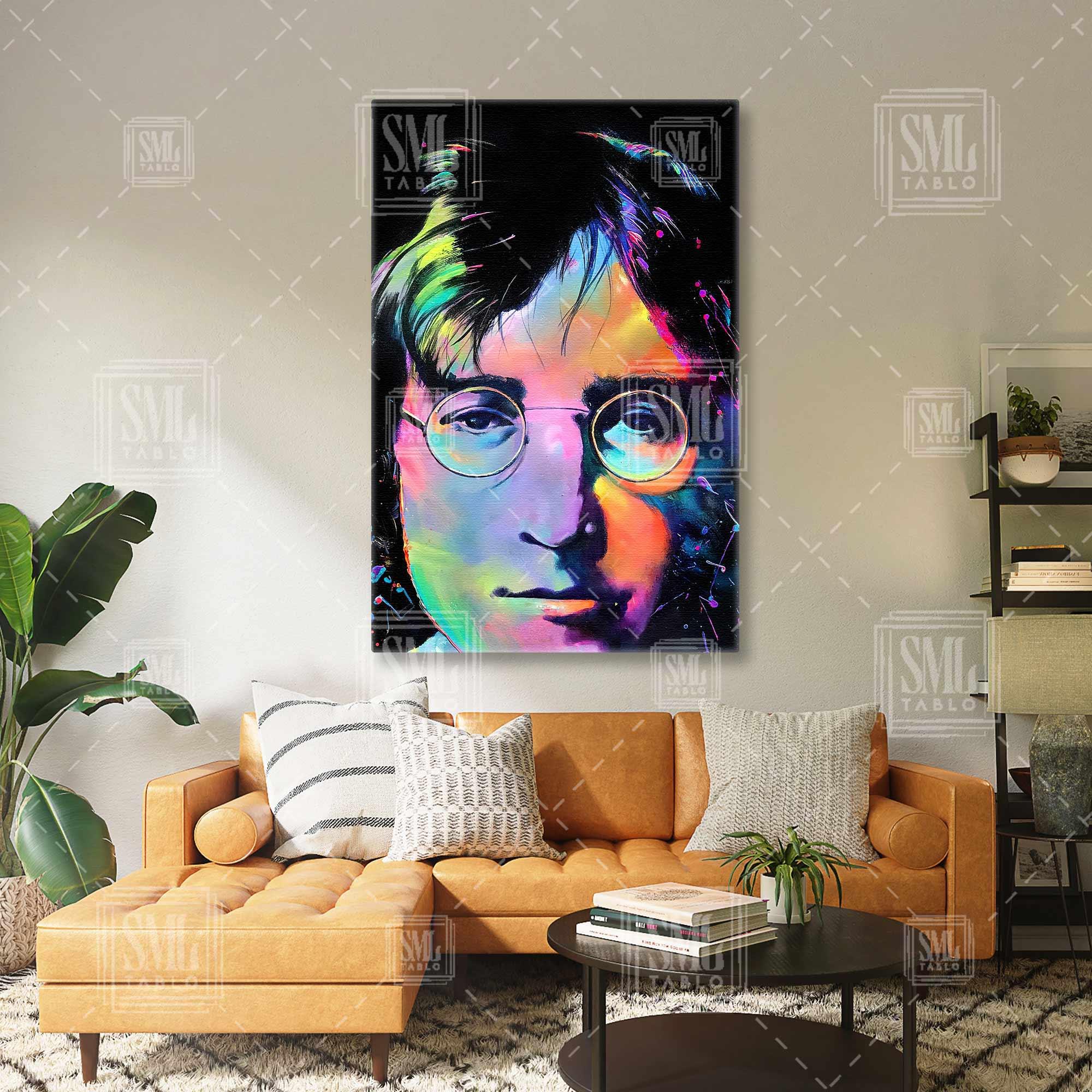 John Lennon Efsane Sanatçı Müzisyen The Beatles Solisti Imagine Dikey Kanvas Tablo John Lennon Efsane Sanatçı Müzisyen The Beatles Solisti Imagine Dikey Kanvas Tablo