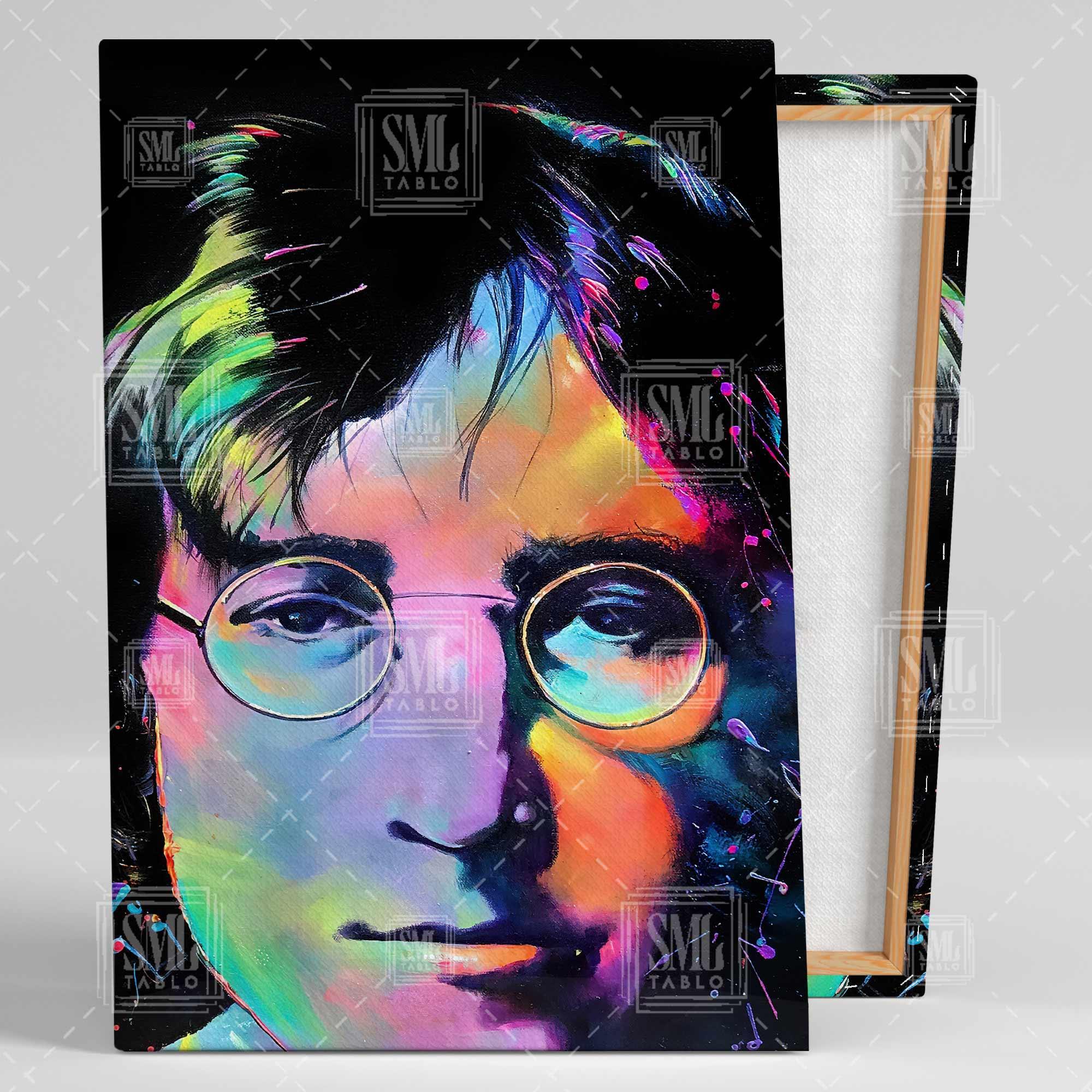 John Lennon Efsane Sanatçı Müzisyen The Beatles Solisti Imagine Dikey Kanvas Tablo John Lennon Efsane Sanatçı Müzisyen The Beatles Solisti Imagine Dikey Kanvas Tablo