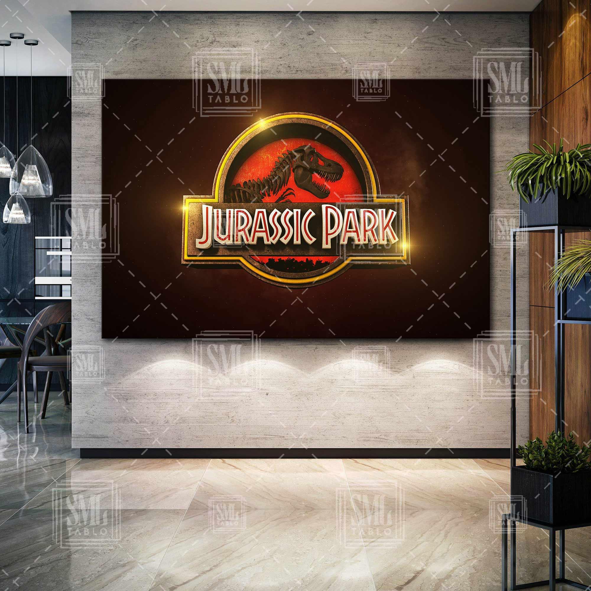 Jurassic Park Film Afiş Poster Yatay Kanvas Tablo Jurassic Park Film Afiş Poster Yatay Kanvas Tablo