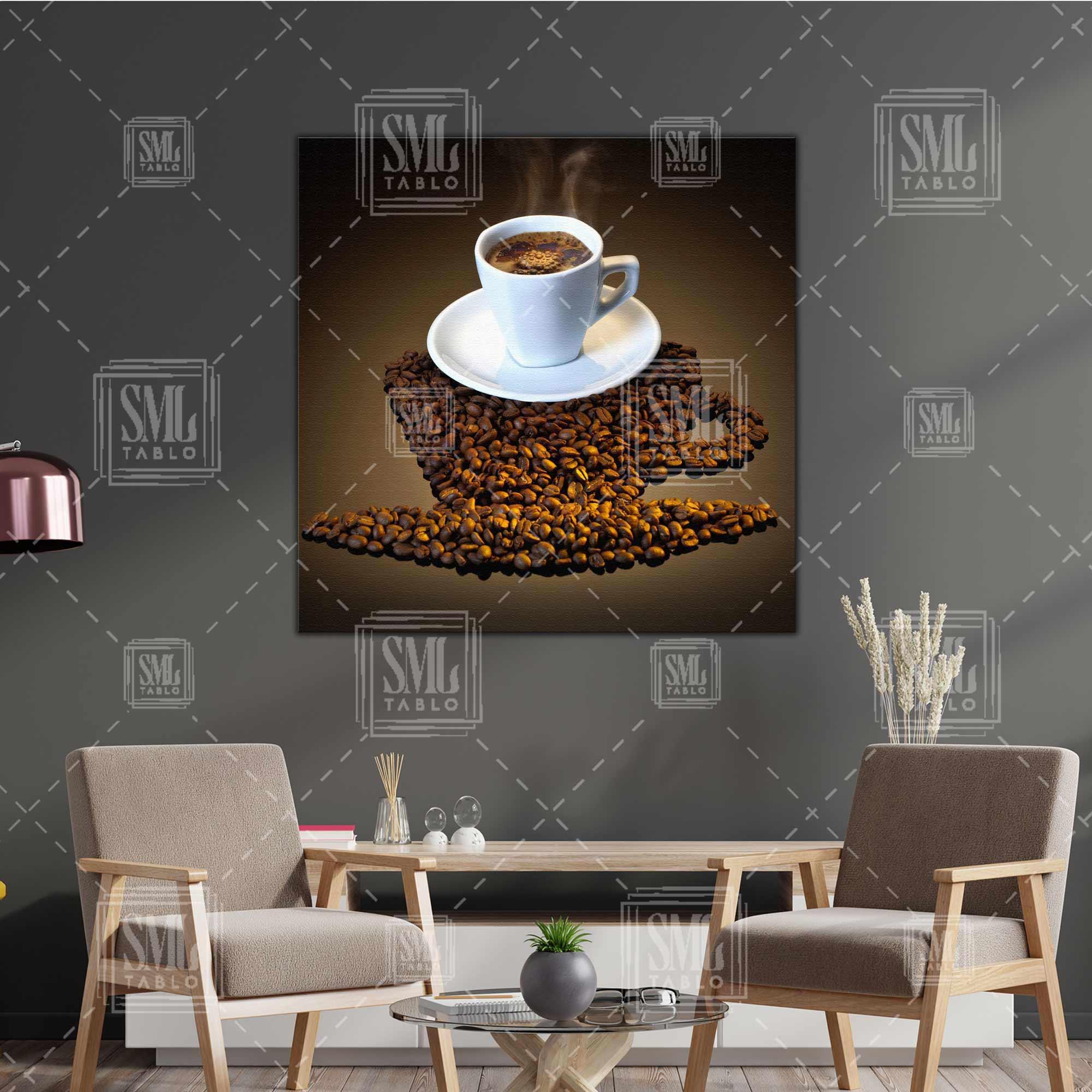 Kahve Fincan Duman Cafe Dekorasyon Kare Kanvas Tablo Kahve Fincan Duman Cafe Dekorasyon Kare Kanvas Tablo