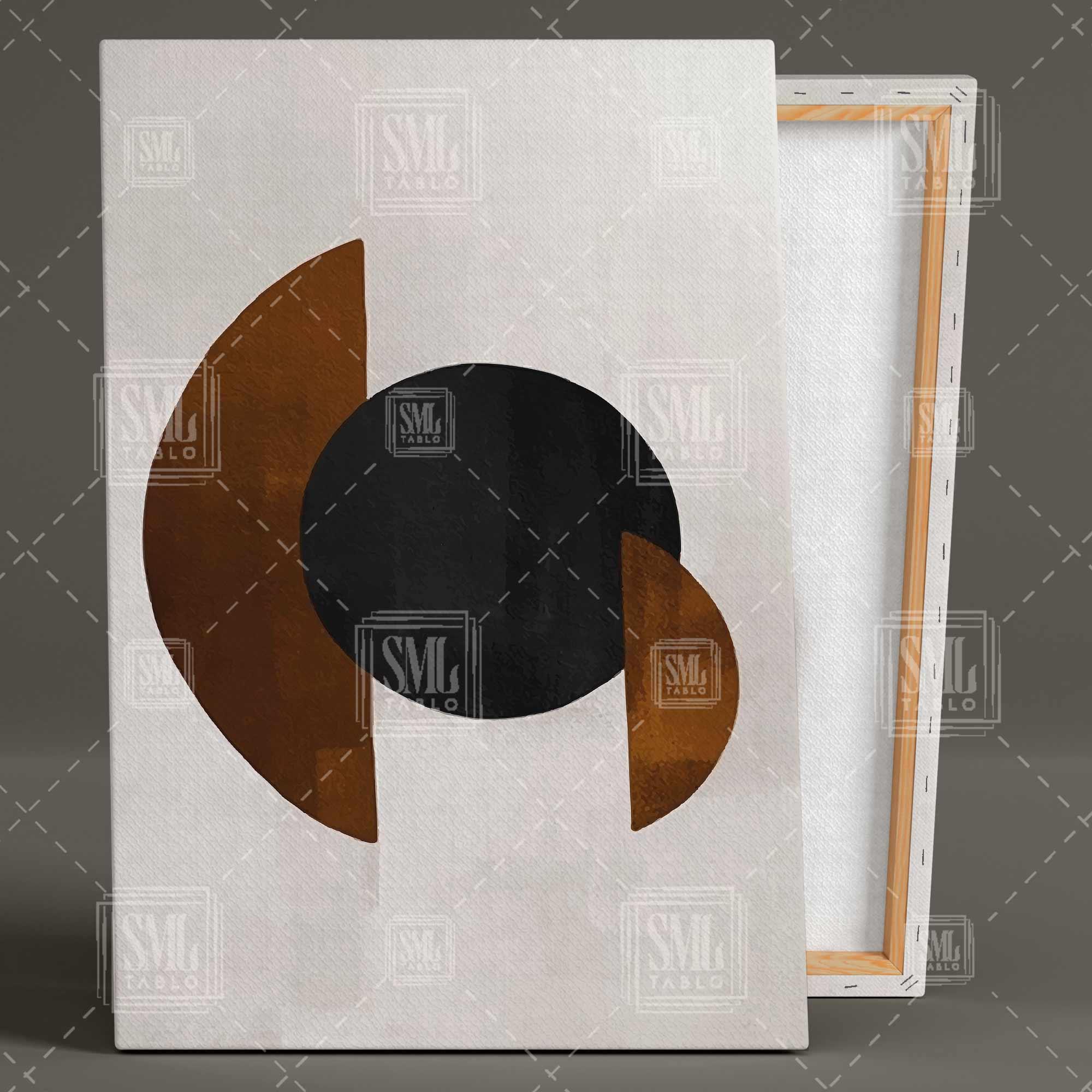 Kahverengi Siyah Geometrik Yuvarlaklaklar Yarım Daire Dekor Üçlü Kombin 3 lü Set Kanvas Tablo Kahverengi Siyah Geometrik Yuvarlaklaklar Yarım Daire Dekor Üçlü Kombin 3 lü Set Kanvas Tablo