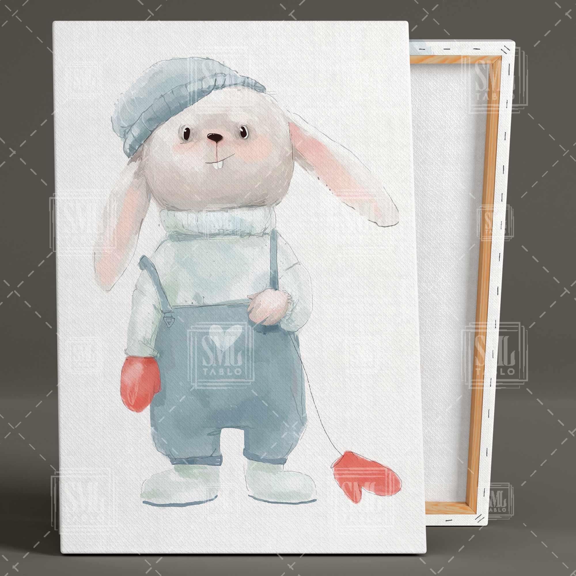 Kırmızı Eldivenli Tavşan Baykuş Elbiseli Kedi Çocuk Odası Dekor Üçlü Kombin 3 lü Set Kanvas Tablo Kırmızı Eldivenli Tavşan Baykuş Elbiseli Kedi Çocuk Odası Dekor Üçlü Kombin 3 lü Set Kanvas Tablo