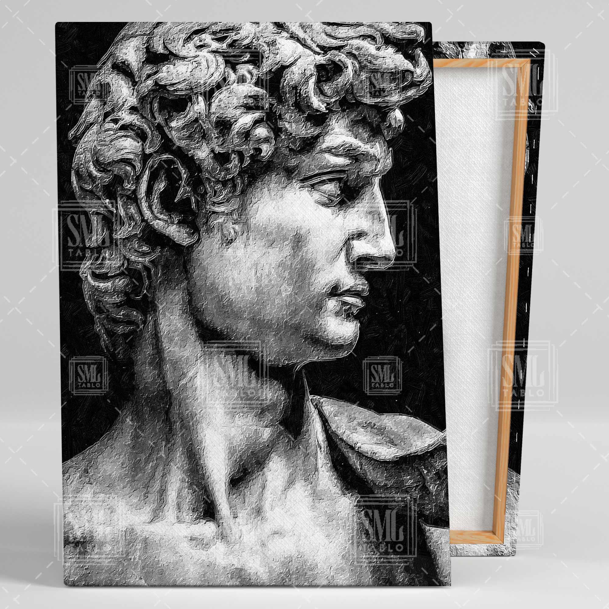 Michelangelo Davud Heykeli Art Dokusal Sanat David Statues Heykel Taş Dekor Dikey Kanvas Tablo Michelangelo Davud Heykeli Art Dokusal Sanat David Statues Heykel Taş Dekor Dikey Kanvas Tablo