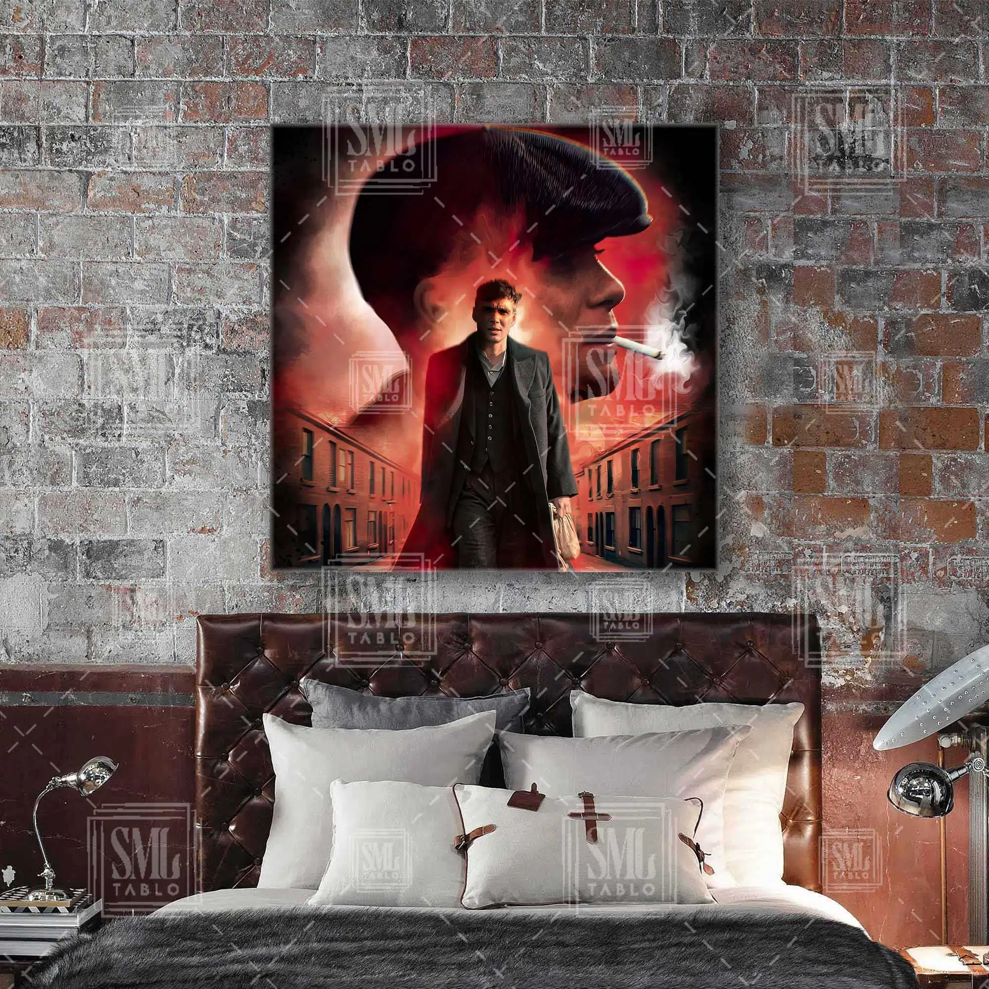 Peaky Blinders Thomas Shelby Yürürken Afiş Kare Kanvas Tablo