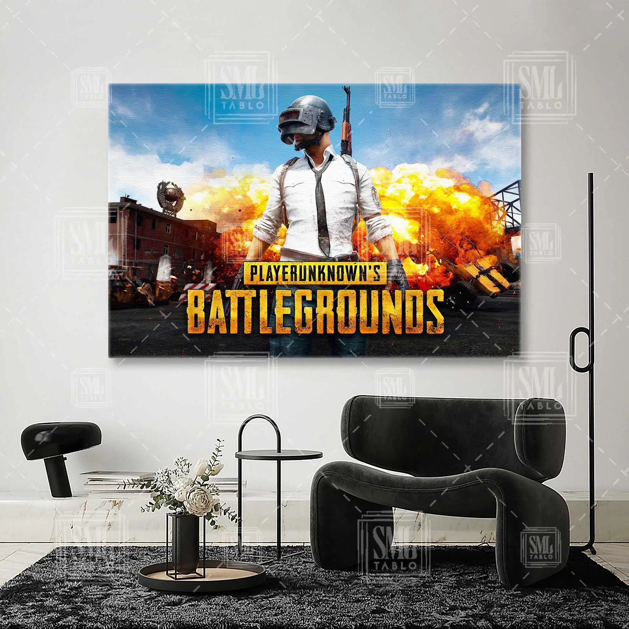 Pubg Mobile Online Macera Oyunu Yatay Kanvas Tablo