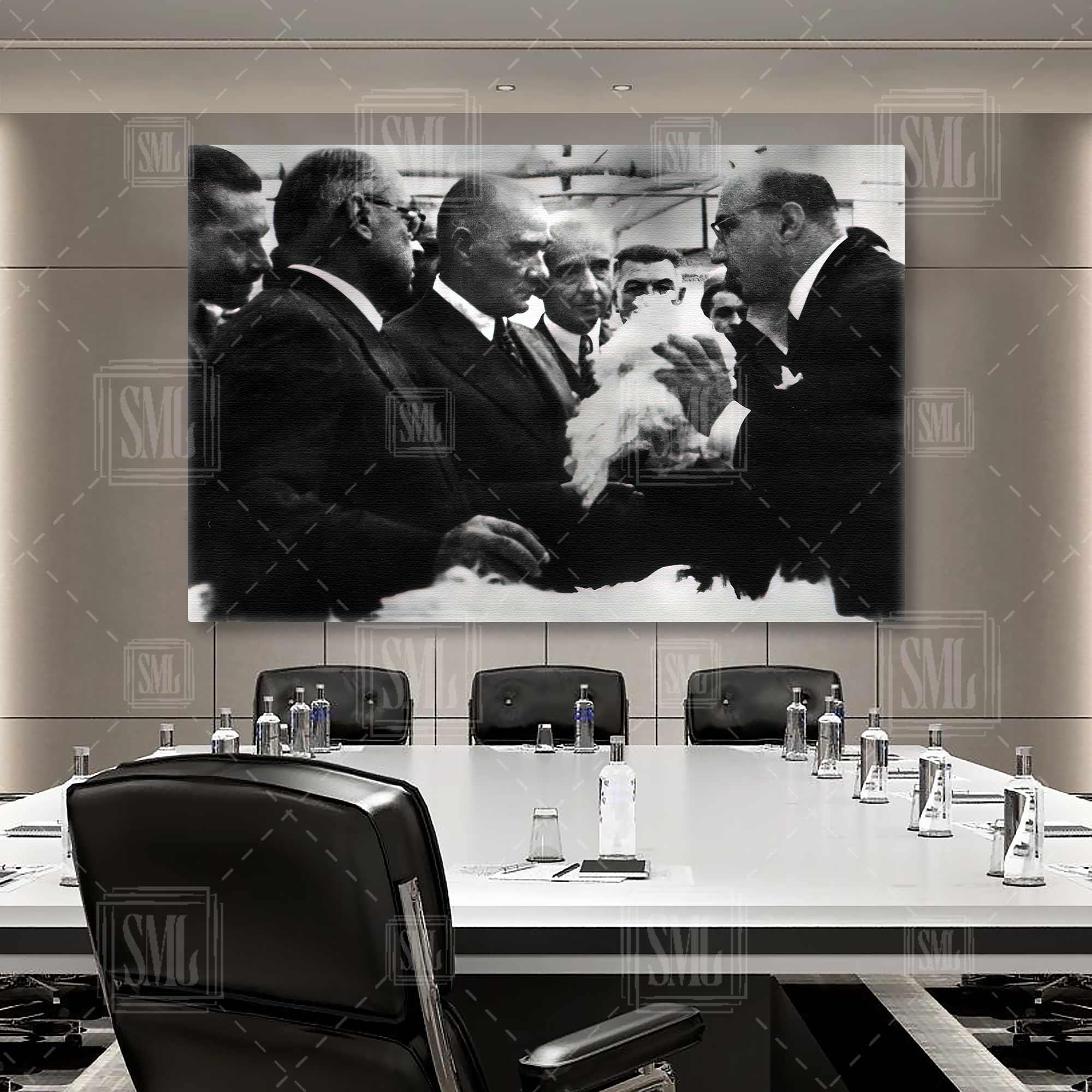 Atatürk Nazilli Basma Fabrikası Sümerbank Tekstil Fabrika 1937 Yatay Kanvas Tablo Atatürk Nazilli Basma Fabrikası Sümerbank Tekstil Fabrika 1937 Yatay Kanvas Tablo