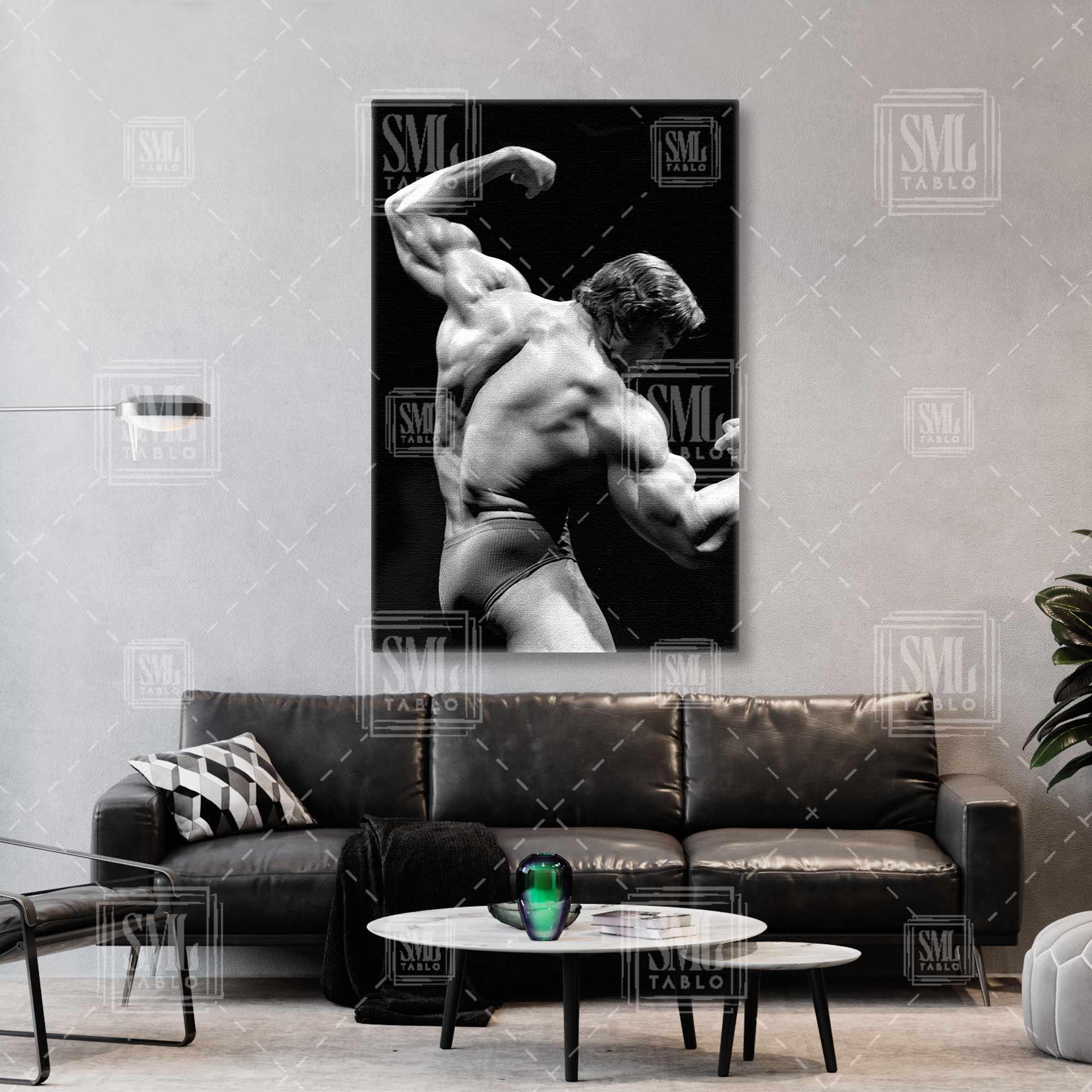Arnold Schwarzenegger Vücut Geliştirme Şampiyonu Fitness Spor Salonu Dikey Kanvas Tablo Arnold Schwarzenegger Vücut Geliştirme Şampiyonu Fitness Spor Salonu Dikey Kanvas Tablo