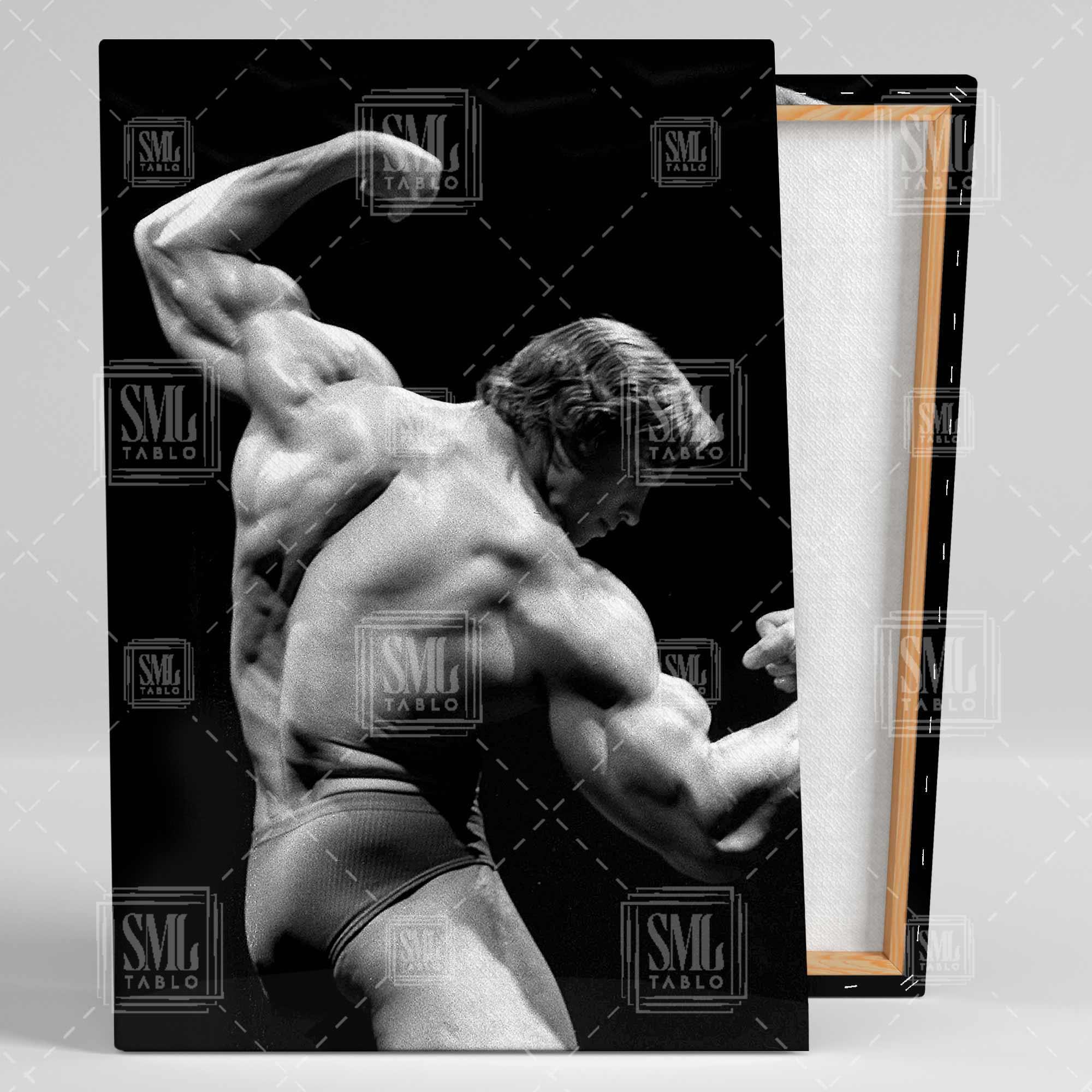 Arnold Schwarzenegger Vücut Geliştirme Şampiyonu Fitness Spor Salonu Dikey Kanvas Tablo Arnold Schwarzenegger Vücut Geliştirme Şampiyonu Fitness Spor Salonu Dikey Kanvas Tablo