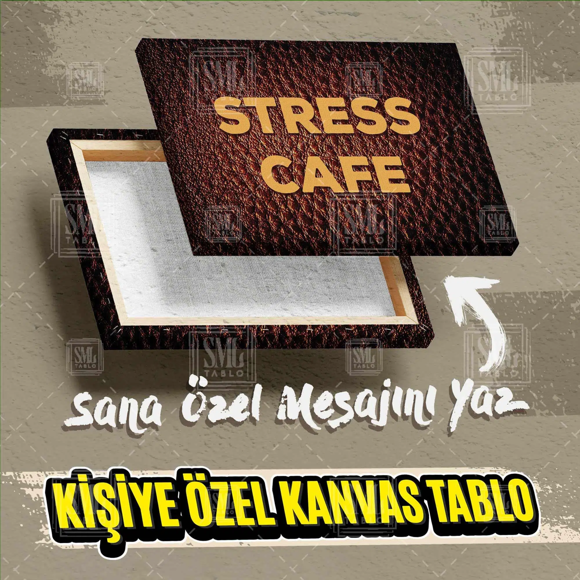 Kişiye Özel İsme Özel Kafe Restaurant Cafe Adınıza Özel İsimli İşyeri Hediyesi Kanvas Tablo